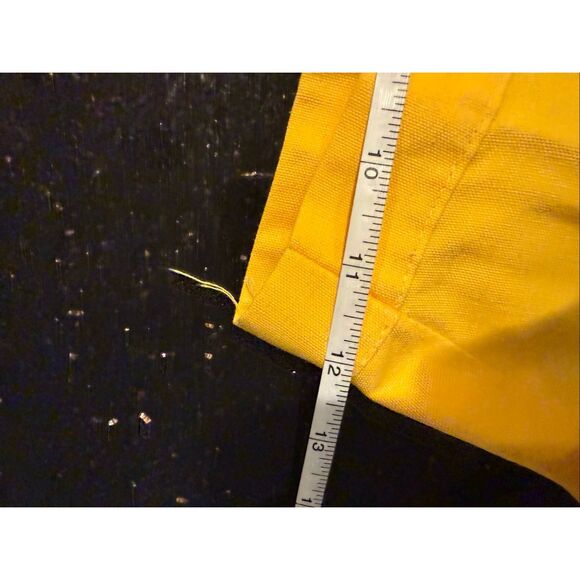 Vintage Yellow Pleated Mini Skirt Red Stripes Cheerleader Style Y2K Vibe Size XS - Picture 6 of 7